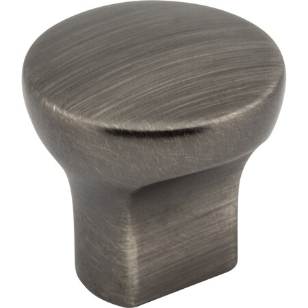 Elements 1" Diameter Brushed Pewter Round Brenton Cabinet Knob 239BNBDL
